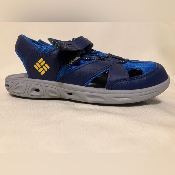 Columbia Other - Columbia Techsun Wave Omnishield Boys Blue Hook And Loop Sandals Shoes Size 4